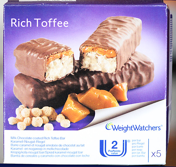 WeightWatchers Rich Toffee Bars